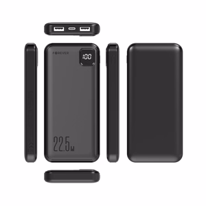 Forever išorinė baterija TB-300M PD QC 22,5W 10000 mAh juoda