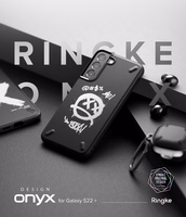 Ringke Onyx Design patvarus dėklas telefonui Samsung Galaxy S22 + (S22 Plus) juodas (X)