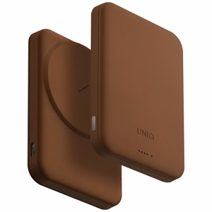 Uniq Lyden Lexa magnetine 5000mAh PD USB-C MagSafe isorine baterija - ruda