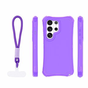 Safepop dėklas su dirželiu skirtas Samsung Galaxy S26 Ultra violetinis