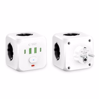 Tech-Protect PCL3x4 ilgintuvas, 2x USB-A, 2x USB-C, 3x AC Schuko tipo - baltas