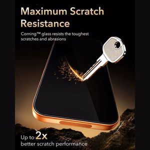 ESR UltraFit Armorite Pro grūdintas stiklas, skirtas iPhone 18 Pro Max / 17 Pro Max, juodas