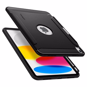 Spigen Rugged Armor dėklas iPad 10.9 2022 matinis juodas