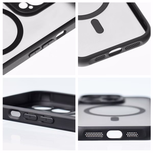 FULL MATTE MAG COVER dėklas telefonui, suderinamas su MagSafe, skirtas SAMSUNG A36 juodas
