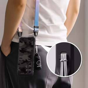 Ringke Fusion X dėklas telefonui Samsung Galaxy S25+ - juoda kamufliažas