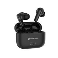 FORCELL F-AUDIO Super Clear Calls belaidės ausinės bluetooth TWS ANC + ENC + DONGLE juodos