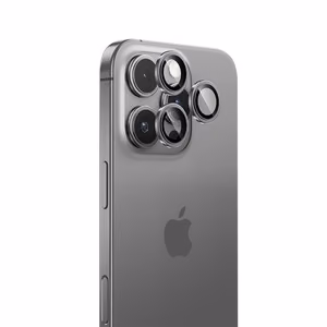 Benks grūdintas stiklas Glass Warrior objektyvo apsauga kamerai, skirtas iPhone 16 Pro/16 Pro Max (3 objektyvai), sidabrinė