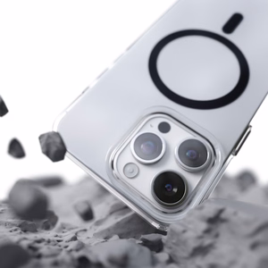 Etteri Spalvotas Magnetinis dėklas telefonui iPhone 15 Pro 6,1" juodas