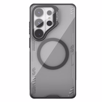 Nillkin Iceblade Prop Magnetic Dėklas with Camera Dėklas and Stovas suderinamas su MagSafe for Samsung Galaxy S26 Ultra - skaidrus juodas