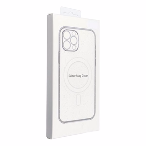 CLEAR MAG COVER dėklas telefonui su kameros apsauga, suderinamas su Magnetiniu IPHONE 17 PRO permatomas blizgantis