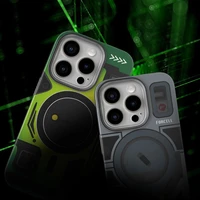 Dėklas telefonui FORCELL F-PROTECT Levels su dviguba 4D technologija, militarinis kritimo testas, suderinamas su MagSafe, SAMSUNG S25 ULTRA, cyber pilkas