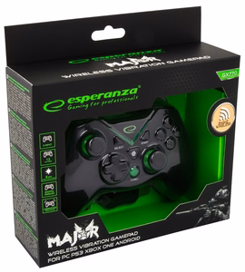 Esperanza EGG112K žaidimų valdiklis „Gamepad PS3, XBOX ONE, kompiuterio USB 2.0 juodas