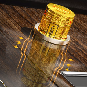 WEKOME WP-C37 Sakin Series automobilinis įkroviklis, USB-C + USB-A, PD 20 W, aukso spalvos