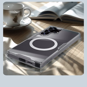 Nillkin Nature TPU Pro Magnetinis dėklas telefonui su MagSafe Samsung Galaxy S25 Ultra - Baltas