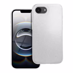 SHINING dėklas telefonui IPHONE 16e (SE 4 2025) sidabrinis