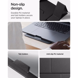 Spigen SlimFold LD201-S8 nešiojamojo kompiuterio stovas, pilkas
