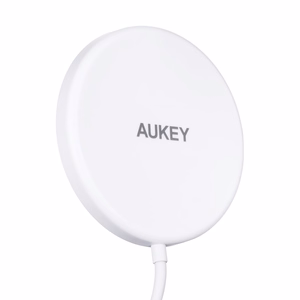 AUEKY Aircore Magnetic LC-A1 Belaidis magnetinis įkroviklis QI USB-C 15W Balta