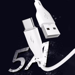 Dudao USB / USB Type C 5A 1m baltas (L2T 1m white)