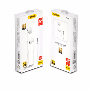 Dudao įstatomos ausinės su 3.5mm minijack jungtimi baltos (X14PRO)