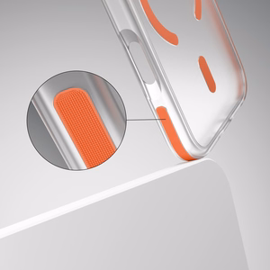 Etteri Icy Mag dėklas telefonui iPhone 17 Pro Max oranžinis