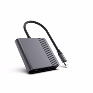 Gembird A-CM-HDMIFDPF-01 USB-C į HDMI + DP adapteris, 4K 60Hz, juodas