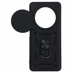 Slide Camera Armor dėklas telefonui Xiaomi Redmi A4 juodas