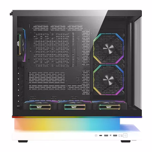 DarkFlash F1 ATX kompiuterio korpusas su 6 ventiliatoriais, baltas