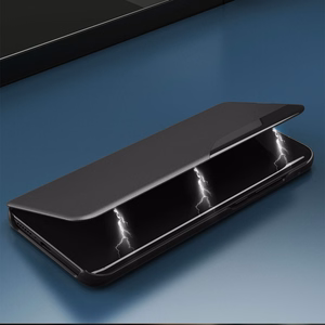 Eco Leather View dėklas su atverčiamu dangteliu ir stovo funkcija Samsung Galaxy S22 + (S22 Plus) mėlynas