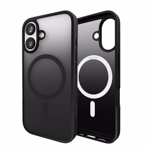 Puro Gradient Magnetinis Silikoninis dėklas telefonui iPhone 16 - Juoda