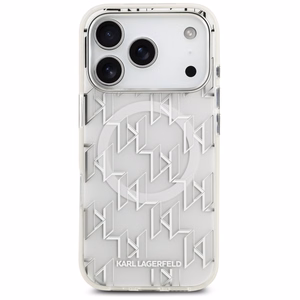 Karl Lagerfeld IML KL монограмма MagSafe чехол iPhone 17 Pro - белый
