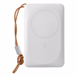 VEGER išorinė baterija 10000 mAh su belaidžiu įkrovimu, suderinama su MagSafe PD QC3.0 2A 20W MagOn (VP1151 / W1151) balta