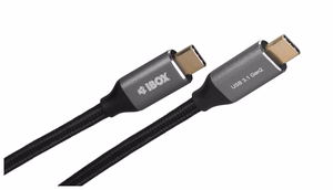 I-BOX USB C/USB C, 1 m USB kabelis 3.2 Gen 2 (3.1 Gen 2) Juodas