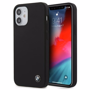 BMW silikoninis dėklas telefonui iPhone 12 mini - Juodas