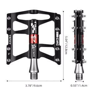 Rockbros JT410 4.10 dviračio pedalai su 4 guoliais – juodi