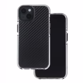 Acrylic Carbon dėklas for iPhone 16e / 17e juodas