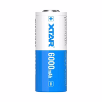 26650 3,6 V ličio jonų 6000 mAh baterija su apsauga