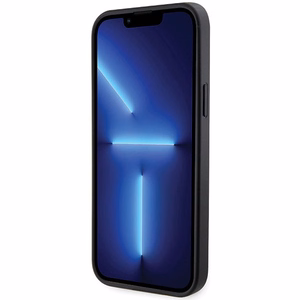 BMW Grip Stand Hot Stamp deklas, skirtas iPhone 14 Plus / 15 Plus - Juodas