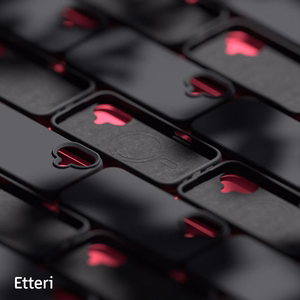"Etteri" silikoninis magnetinis dėklas "iPhone 16 Plus" 6,7" juodas