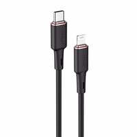 Acefast kabelis MFI USB Type C - Lightning 1.2m, 30W, 3A juodas (C2-01 juodas)
