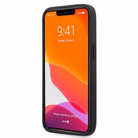 Ferrari FESAXHCP13SRE iPhone 13 mini 5.4" raudonas/raudonas kietas dėklas On Track Carbon Stripe