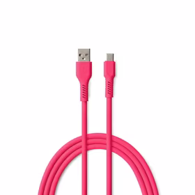COLORUM laidas USB-A - USB-C 1,8m 3A CK60-AC-02 xMagenta