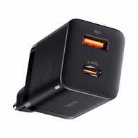 Įkroviklis Baseus (CCSUPP-E01) (1xUSB-C;1xUSB 3A 30W) juodas