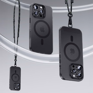 Benks magnetinis Lucid Armor dėklas (B065) Iphone 16 Pro telefonui juodas (su kameros valdymo mygtuku)