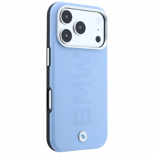 BMW Sign Centered Deboss MagSafe dėklas, skirtas iPhone 17 Pro / 18 Pro – mėlynas