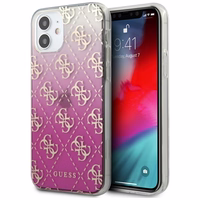 Guess GUHCP12SPCU4GGPI iPhone 12 mini 5.4" rožinis/rožinis kietas dėklas 4G Gradient