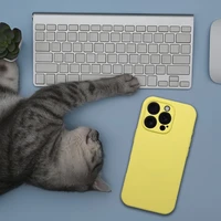 Dėklas silikoninis 2 mm iPhone 15 Pro, skirtas MagSafe – citrinos spalvos