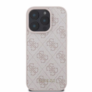 Guess 4G Classic dėklas telefonui iPhone 16 Pro - rožinis