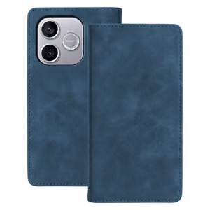 Smart Suede dėklas Honor 600 lite tamsiai mėlynas