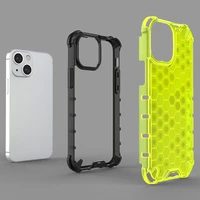 Honeycomb Case šarvu dangtelis su TPU buferiu iPhone 13 mini skaidrus