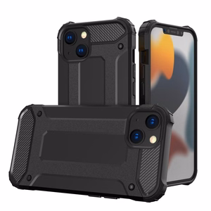 Hybrid Armor dėklas iPhone 14 Plus šarvuotas hibridinis dėklas juodas